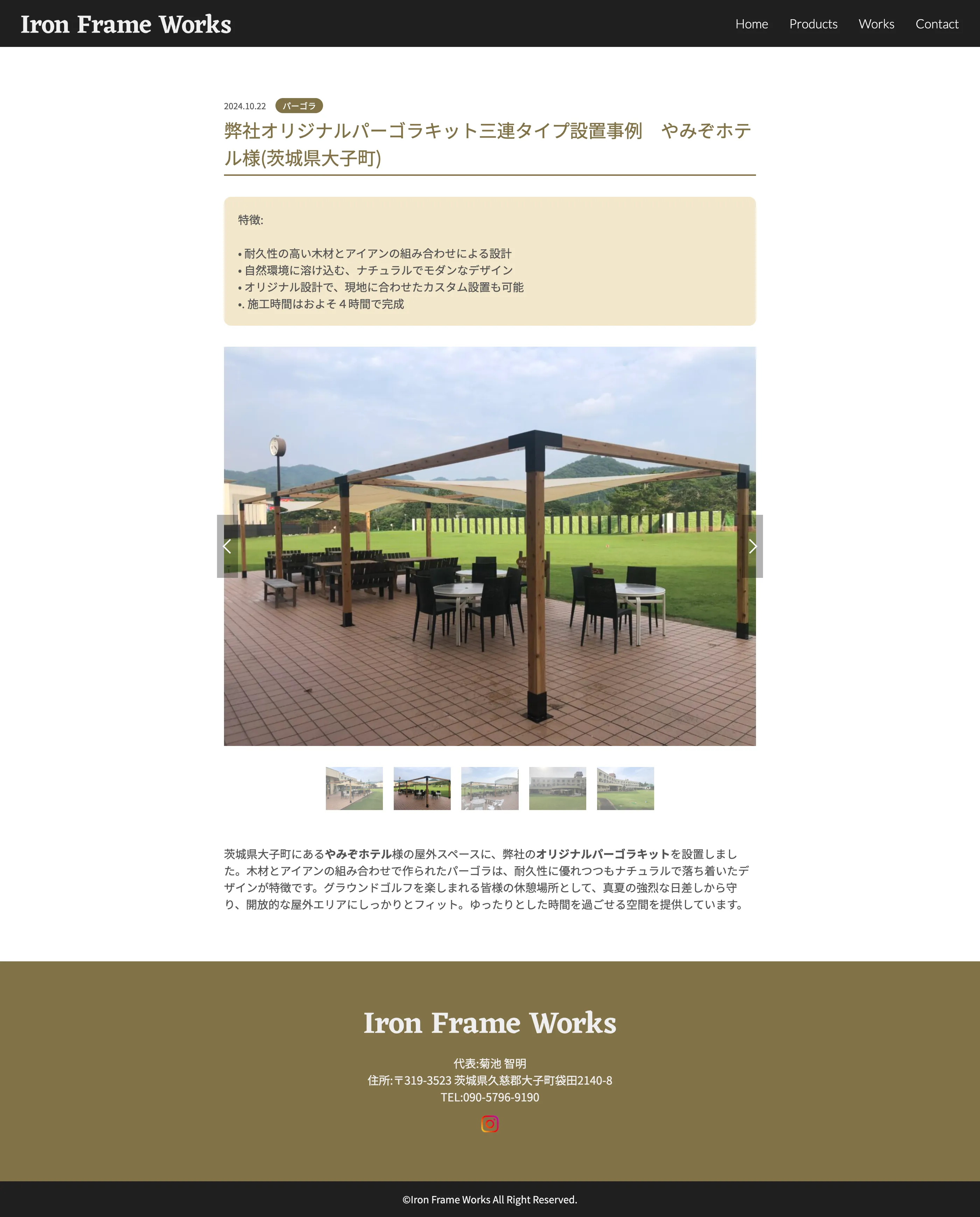 Iron Frame Worksのデザインプレビュー2